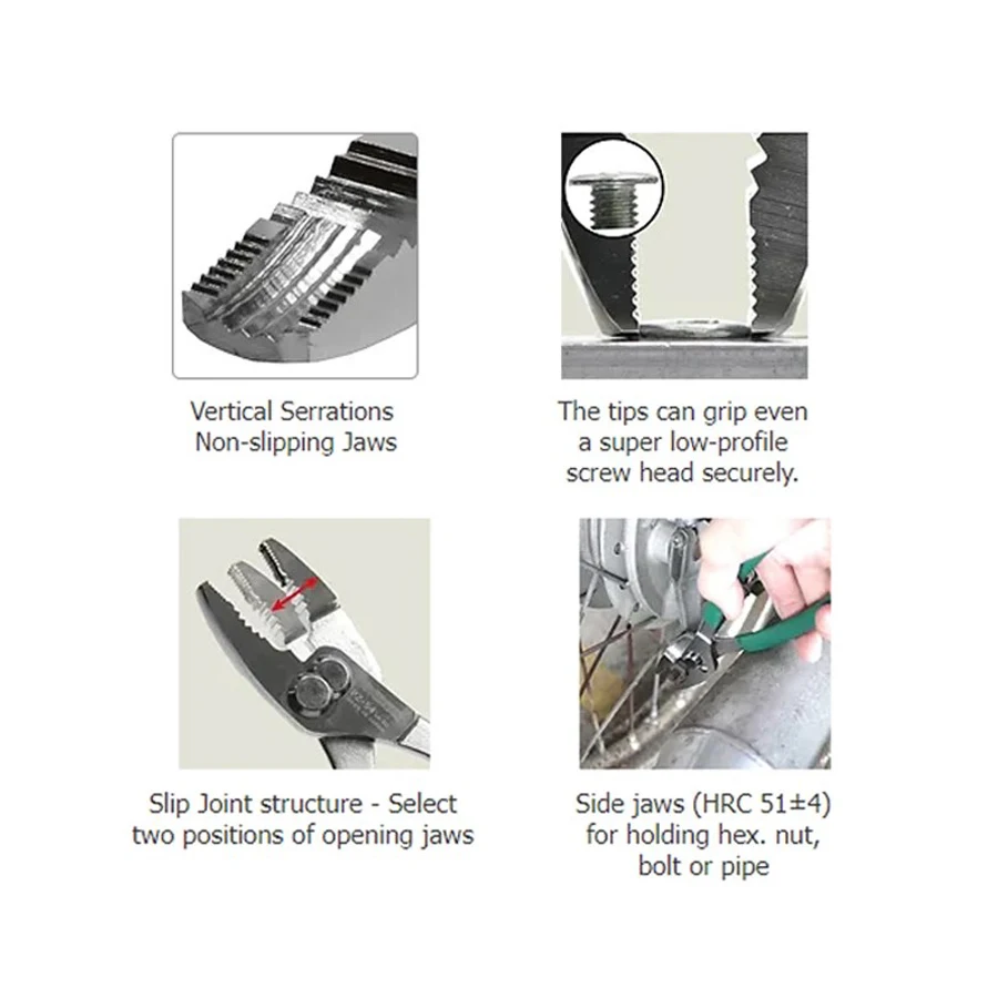 Insinyur PZ-54 175mm Tang Pencabut sekrup alat reparasi tangan sekrup ulir/sekrup rusak/sekrup robek