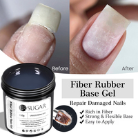 UR SUGAR 150G Fiber Rubber Base Gel Broken Nail Repaired Fiberglass Clear Quick Building UV Construction Gel Soak Off Varnish