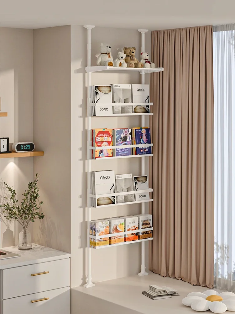 For Bay window storage artifact shelf bedroom bookcase bookcase ceiling punching-free balcony site cracks windowsill storage