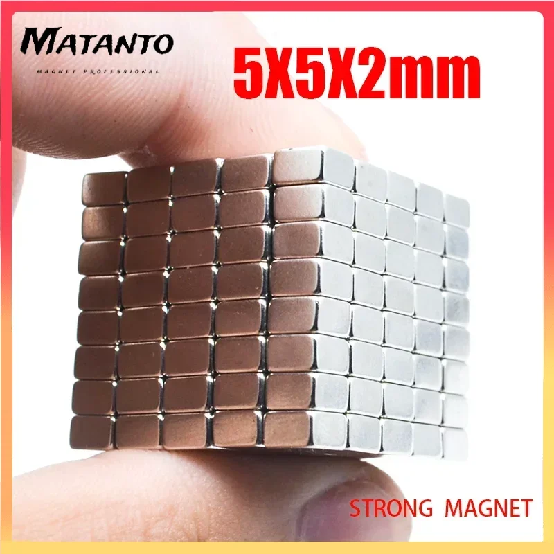 

50/100/200 шт., неодимовые магниты N35, 5x5x2 мм