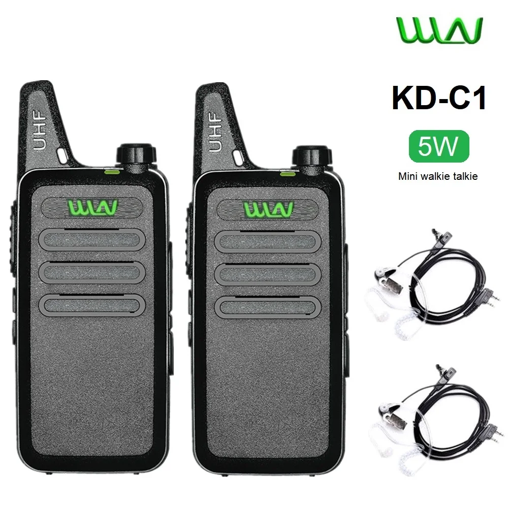 

2023 New Mini Walkie Talkie for Child WLN KD-C1 Ham Radio Station hf Transceiver UHF 400-470MHz kdc1 Strong Signal baofeng bf t1