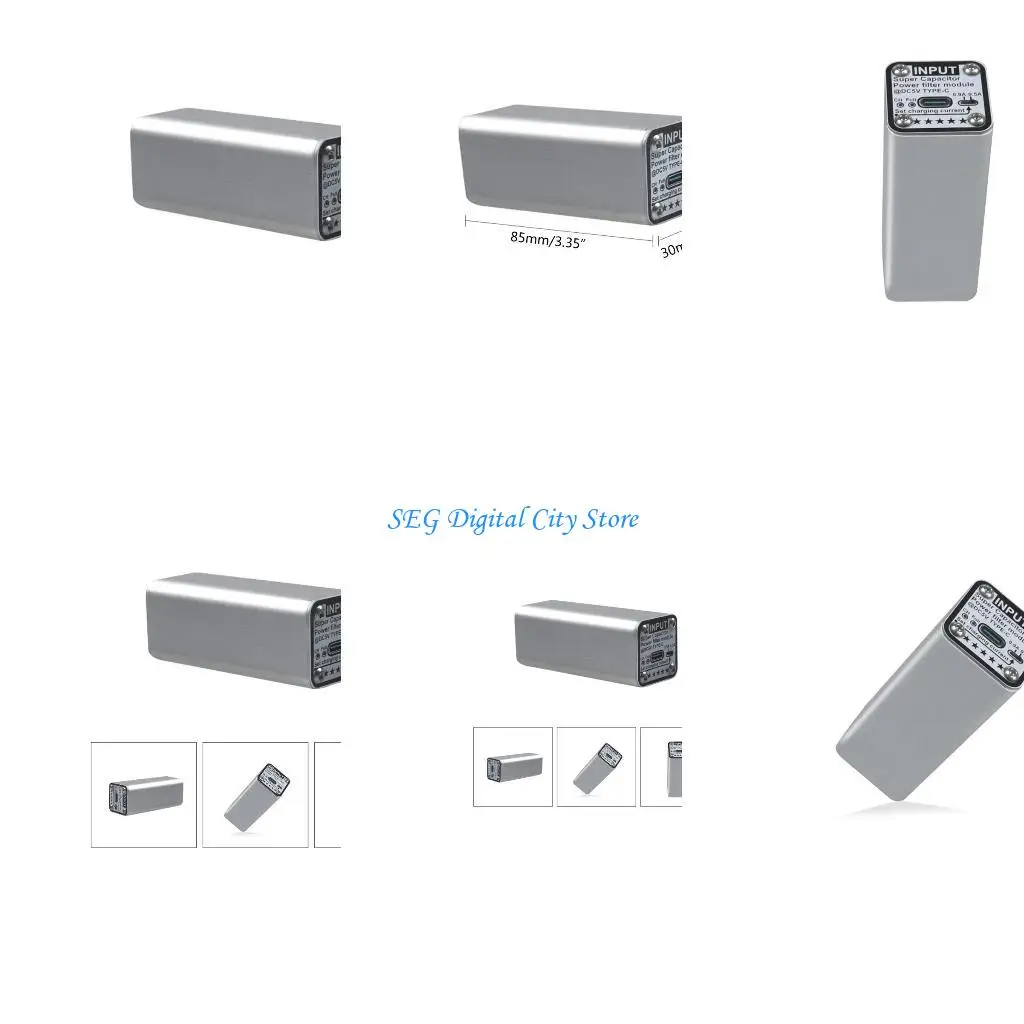 

U75B Портативный суперконденсаторный сетевой фильтр Molude TypeC DC5V защищает устройства от скачков напряжения. Плавная работа.