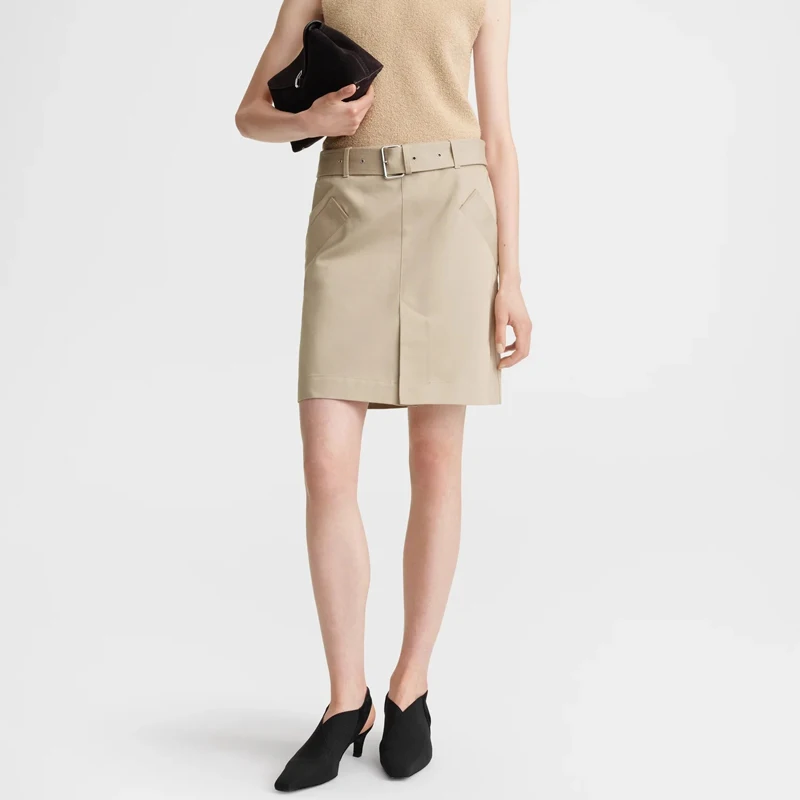 

Юбка женская Nordic Mat A-Line с высокой талией, из хлопка, с эффектом похудения, удобная для повседневной носки, элегантная