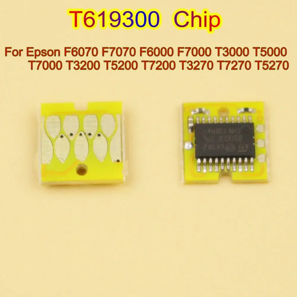 Chip de tanque de reinicialização automática de manutenção de impressora para EPSON T3200 T5200 T7200 T3000 T7000 F6070 F6000 F6200 F9200 T3270 Chip de tanque de resíduos