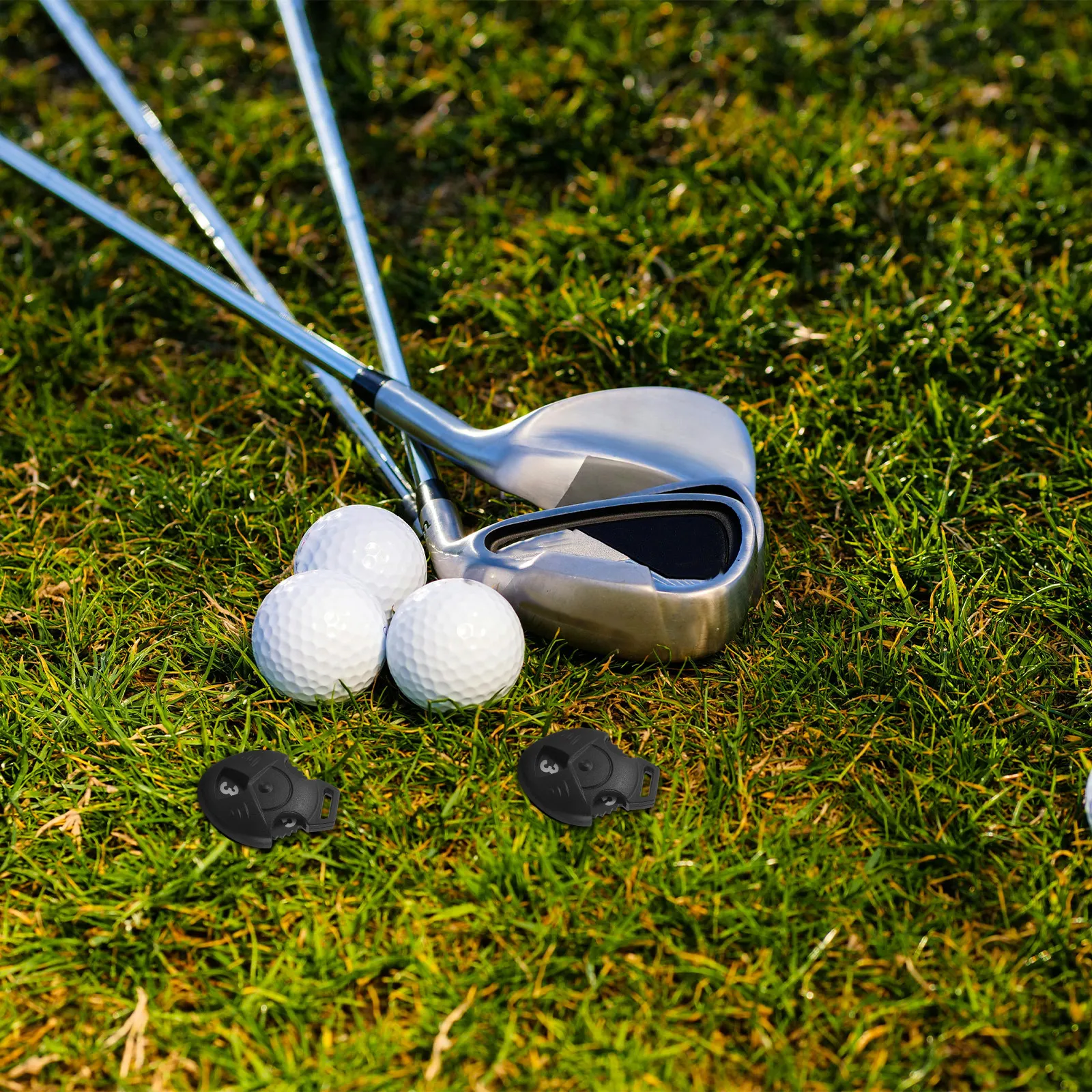 6Pcs Heart-Shaped Rotating Golf Club Number Tags Plastic Headcover Labels Flexible Stylish Identification Markers for Woods