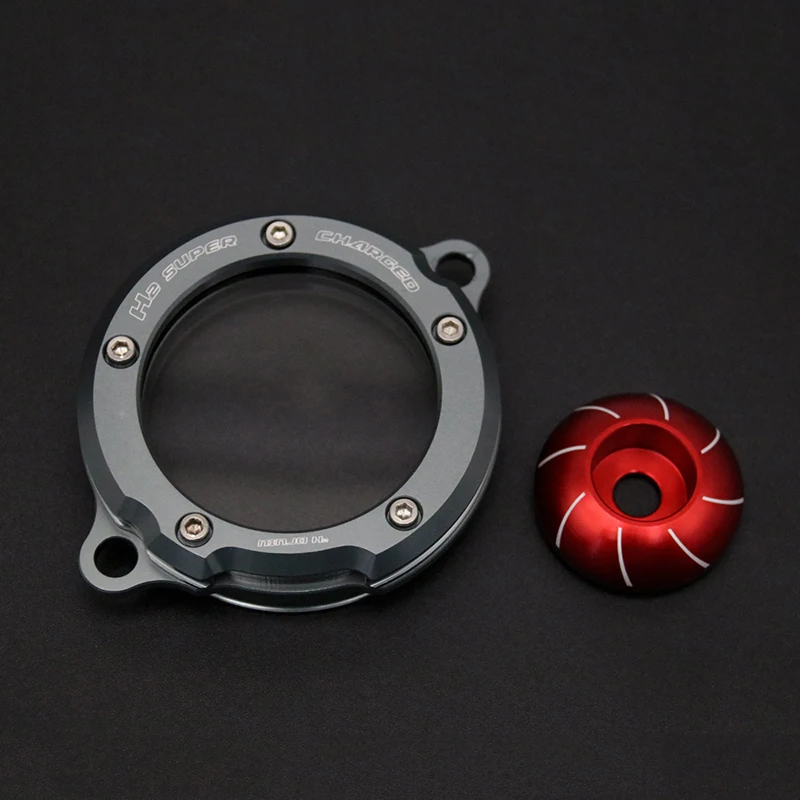 MPOVNCE Geeignet für Kawasaki H2R-SX modifiziertes Turbolader-Abdeckungsset 2019 2020 2021 2022 2023 Turboladerabdeckung 5