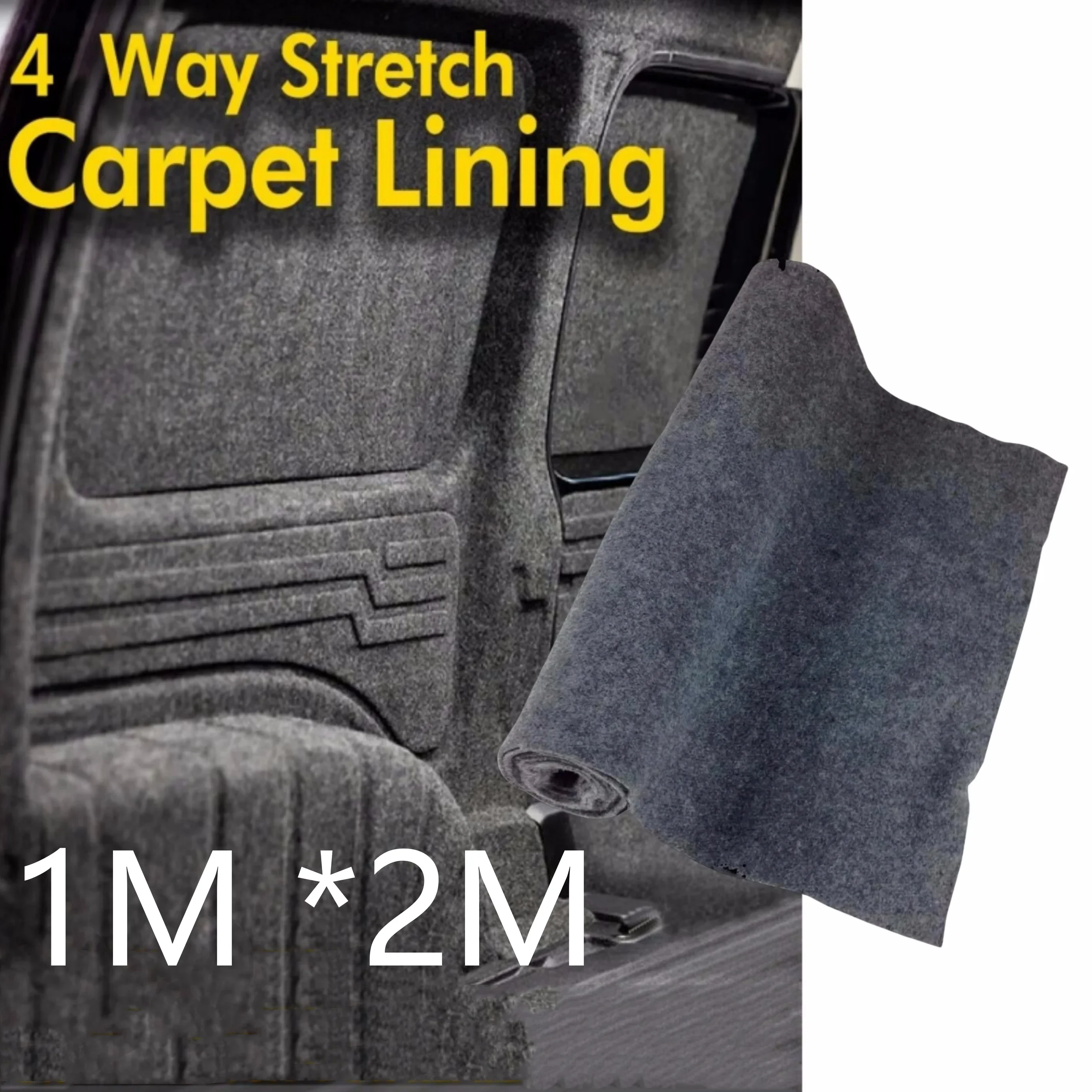 1x2m Camper Van Lining Carpet 4 Way Stretch VW T6 5 Transporter Caddy transit Trimfix RV Internale Accessories Car Parts