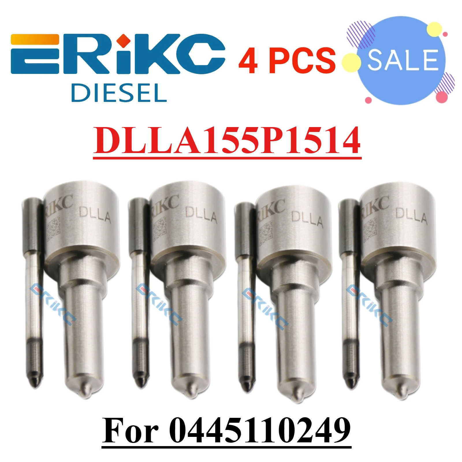 0 445 110 249 Common Rail Nozzle DLLA155P1514 Jet Spray Nozzle 0433191935 DLLA 155P 1514 for FORD MAZDA WLAA13H50 WLAA-13-H50