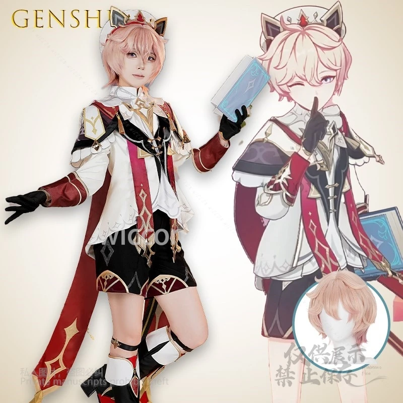 ‌ أزياء أنيمي جينشين إمباكت داليا موندستادت التأثيرية أزياء الصبي لعبة شخصية نمط اختراق مزدوج كوس الهالوين