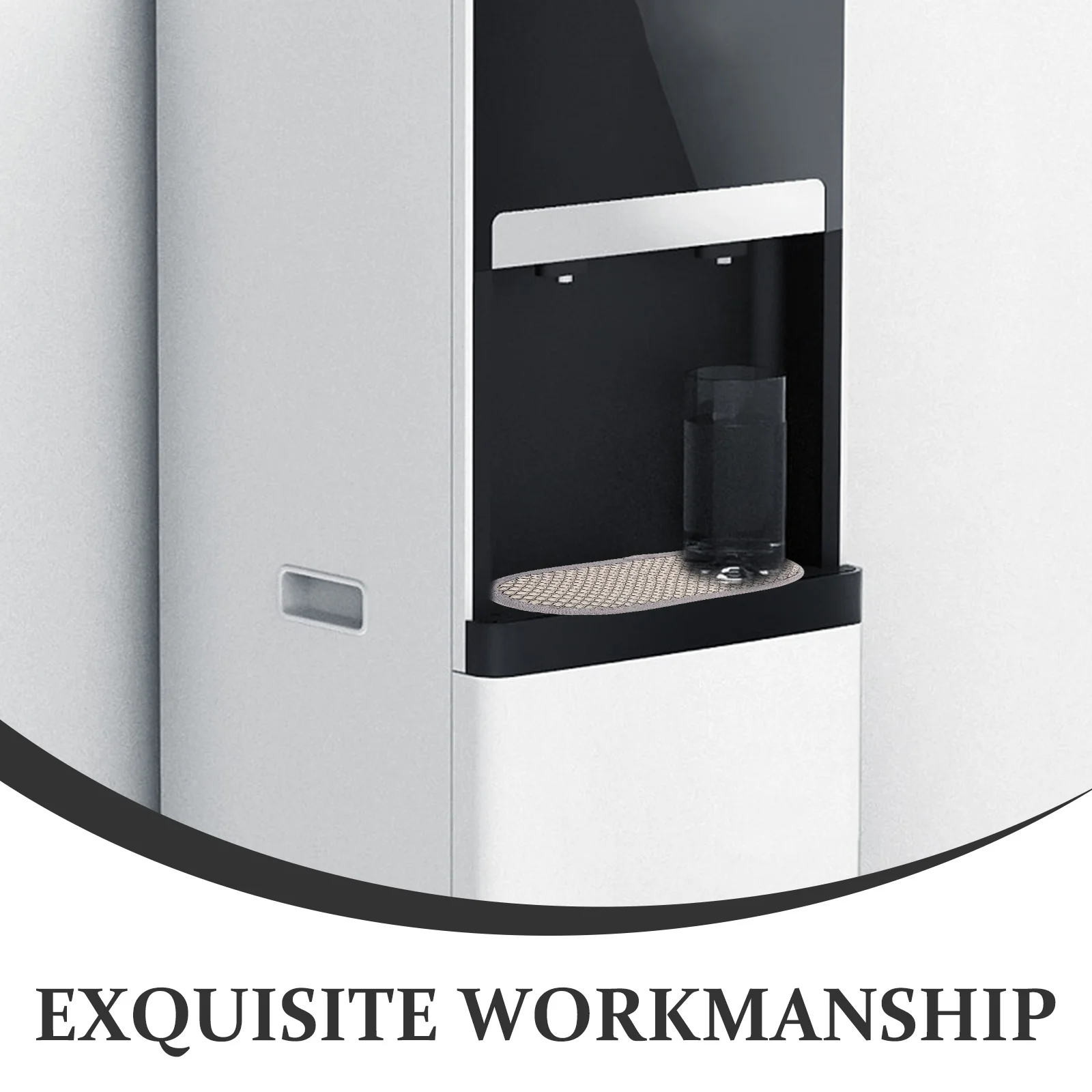 

2Pcs Water Dispenser Drip Catcher Mat Absorbs Leaks Keeps Floor Dry Compatible with Fridge Freezer Drip Pan Replacement