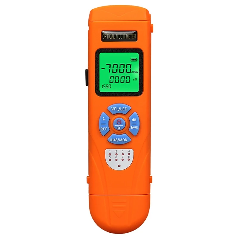 AC62-Rechargeable In-One Mini Optical Power Meter Visual Fault Locator Network Cable Test Optical Fiber Tester VFL