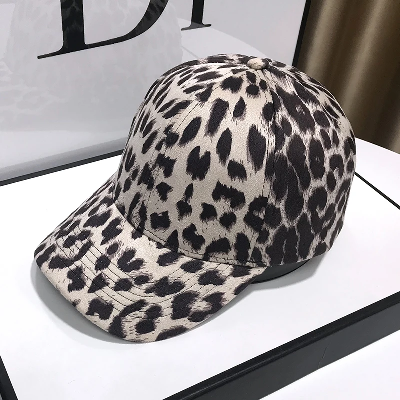 Hat Women 2022 Net Red Duck Cap Spring and Autumn New Street Fashion Leopard Print All Match Skinny Brand Baseball Cap