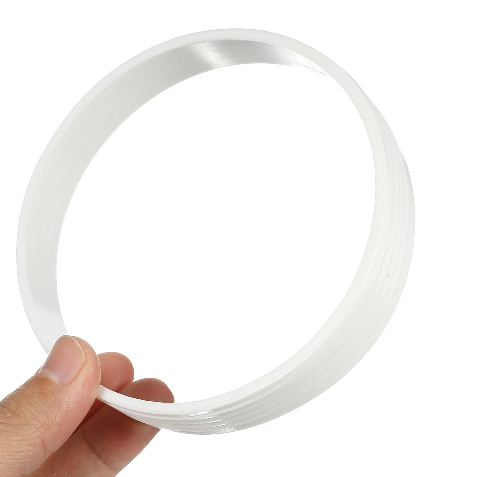 

6pcs Golf Hole Cup Rings White 11X11X2Cm Plastic Collars For Putting Practice Indoor Outdoor Training Accessory Golf Green Cup