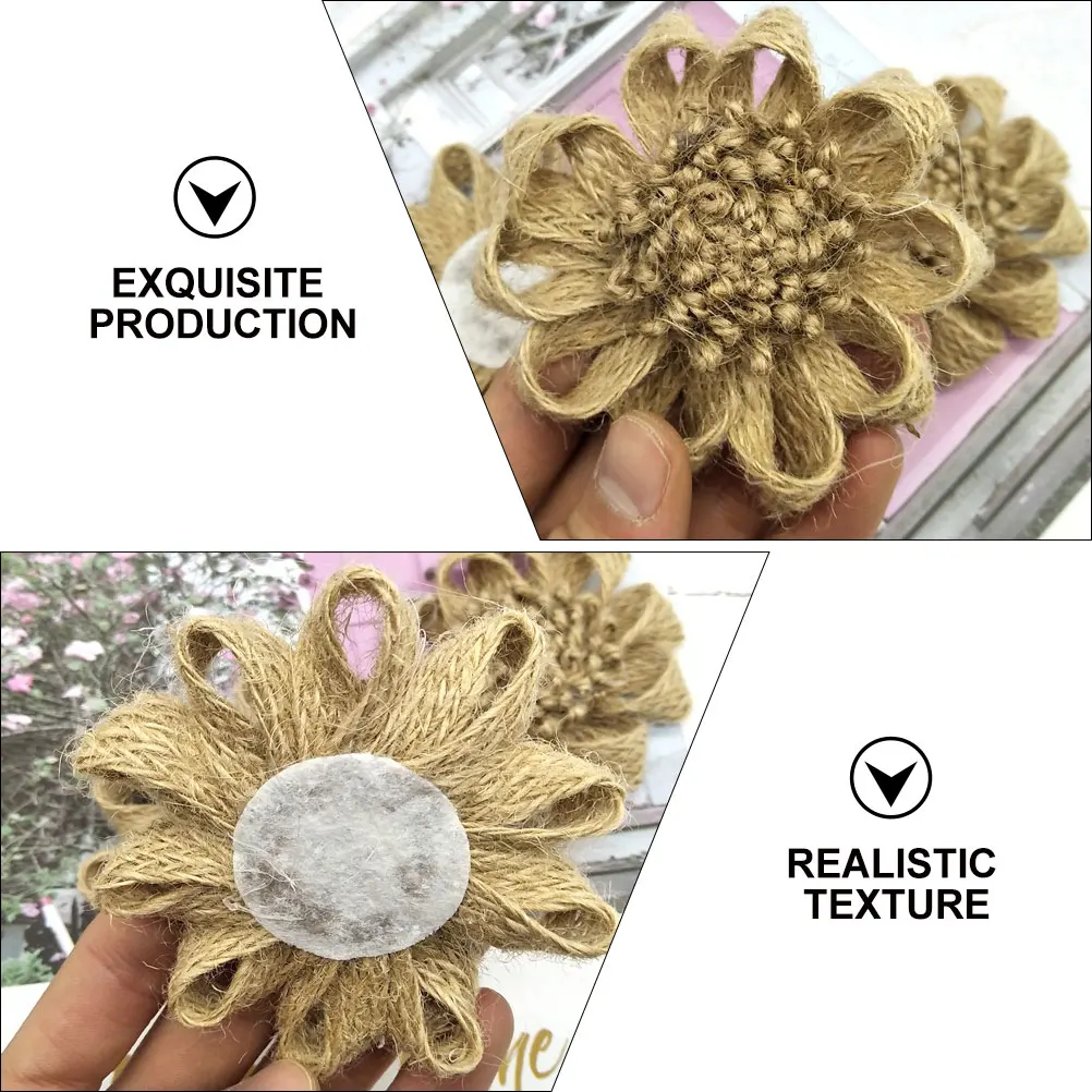

Realistic Linen Flower Party Supplies Handmade Wedding Mother Arrangement Artificial Flowers