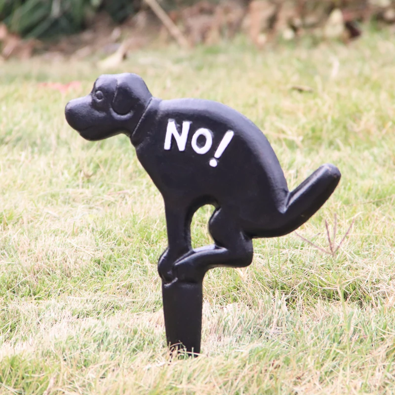 

Cast Iron Garden Signboards Outdoor Garden Decorations Cast Iron Art Dog Floor Inserts Prohibited Reminder Signs Animals