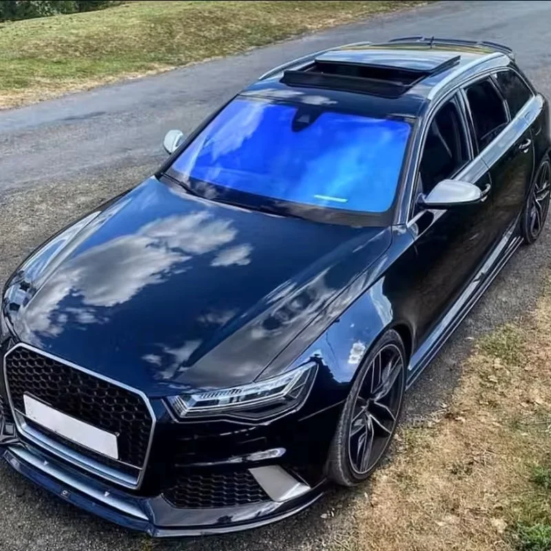 Width100cm Blue Chameleon VLT 70% Windscreen Foils Car Front Rear Window Color Change Tint High Quality Solar Protective Foils