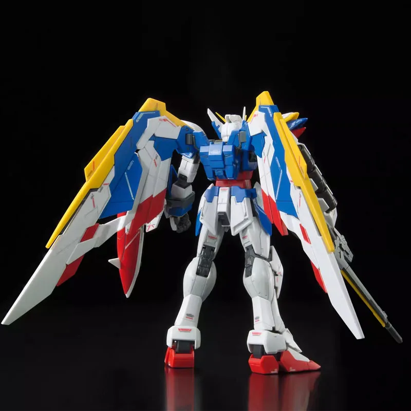 Bandai-figura de acción Original de WING GUNDAM EW RG para niños, modelo de montaje genuino, regalos, adornos coleccionables, 1/144