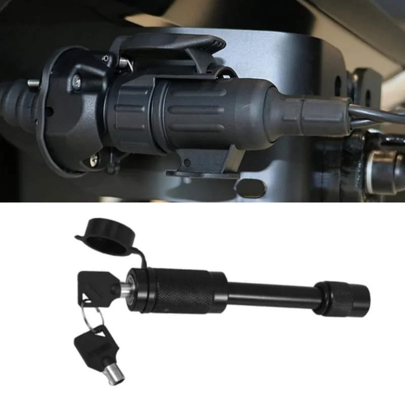

Trailer Hitch Lock 5/8inch Steel Towing Hitch Receiver Lock Anti-Theft Waterproof For 2inch Receiver Pin Lock For RV Truck Keys