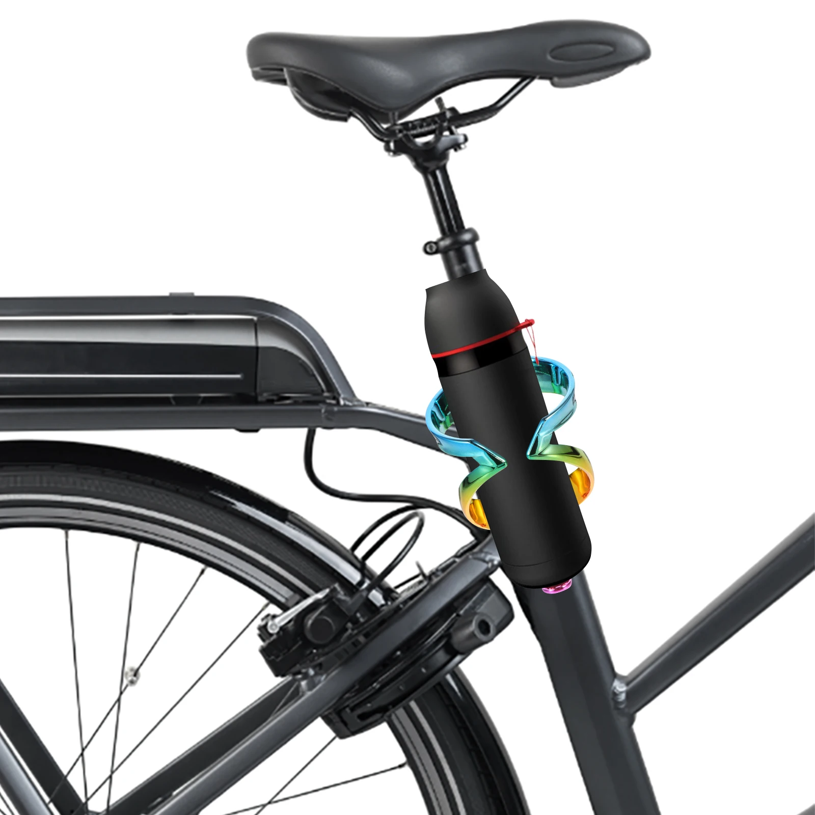

Bike Water Bottle Holder Colorful Electroplated Mountain Bicycle Shelf Stable Rack Glass Fiber Composite Adjustable