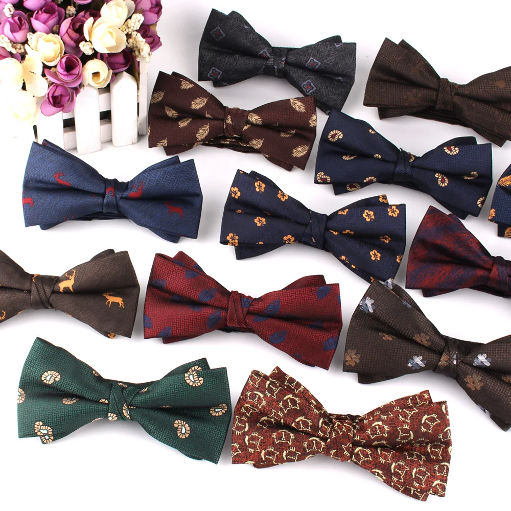 Suits Bowtie For Groom Fashion Animal Pattern Bow tie For Men Women Bow knot Adult Wedding Bow Ties Cravats Groomsmen Bow ties