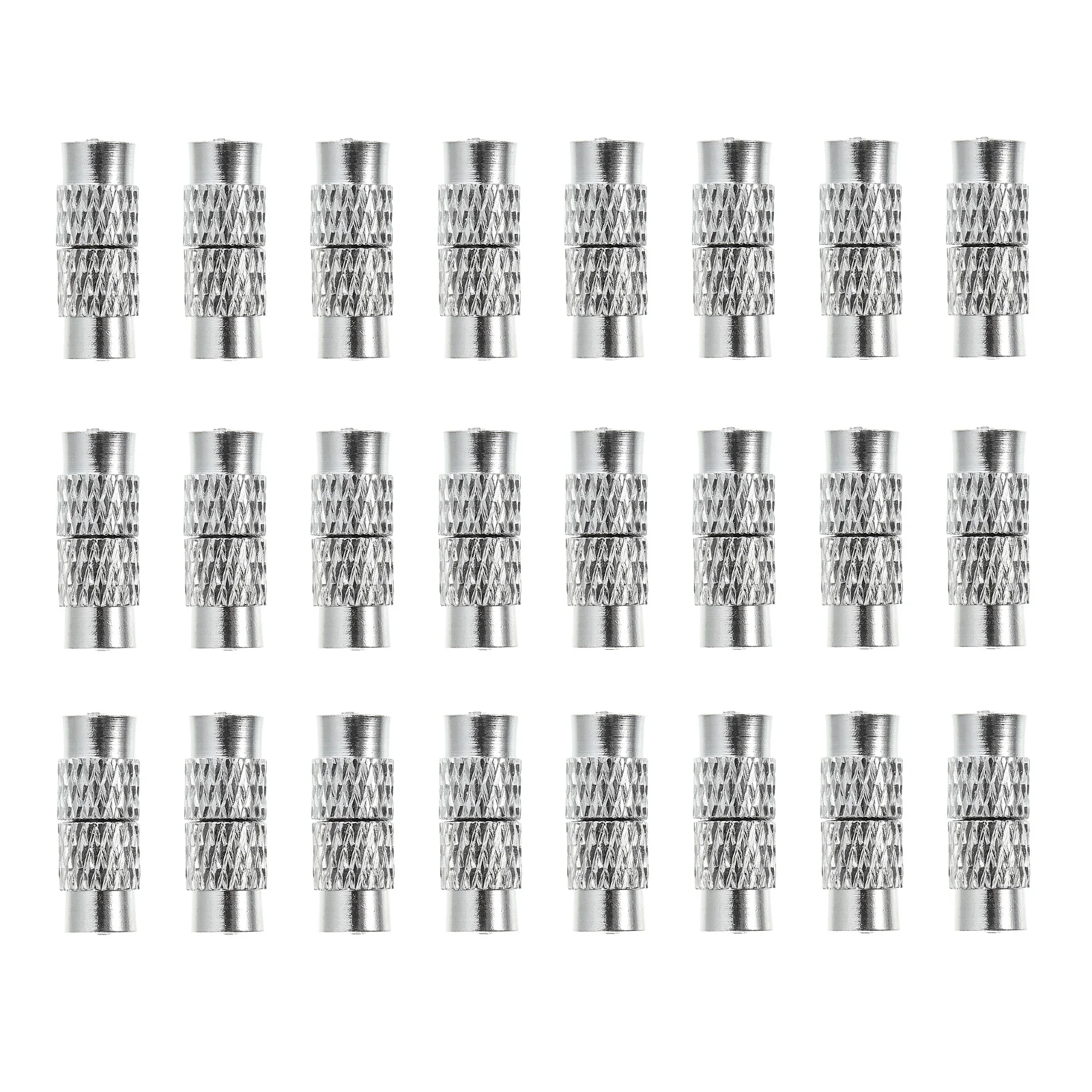 

30pcs Brass Clasps Durable Jewelry Accessories Screw Clasps Necklace End Caps Cord End Caps Bracelet Buckles DIY Fasteners