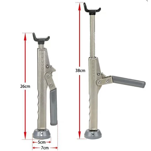 Imagen 2 del producto Kit de elevación portátil de motocicleta de acero inoxidable para limpiar y ajustar la cadena del coche, estructura de elevación de trinquete, bajada de elevación rápida