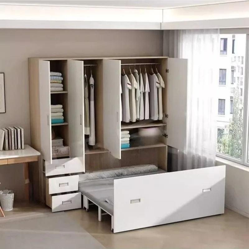 

Minimalist Handles Bed Nordic Drawer Luxury Double Bed Multifunctional Storage Muebles Para Dormitorio Bedroom Accessories