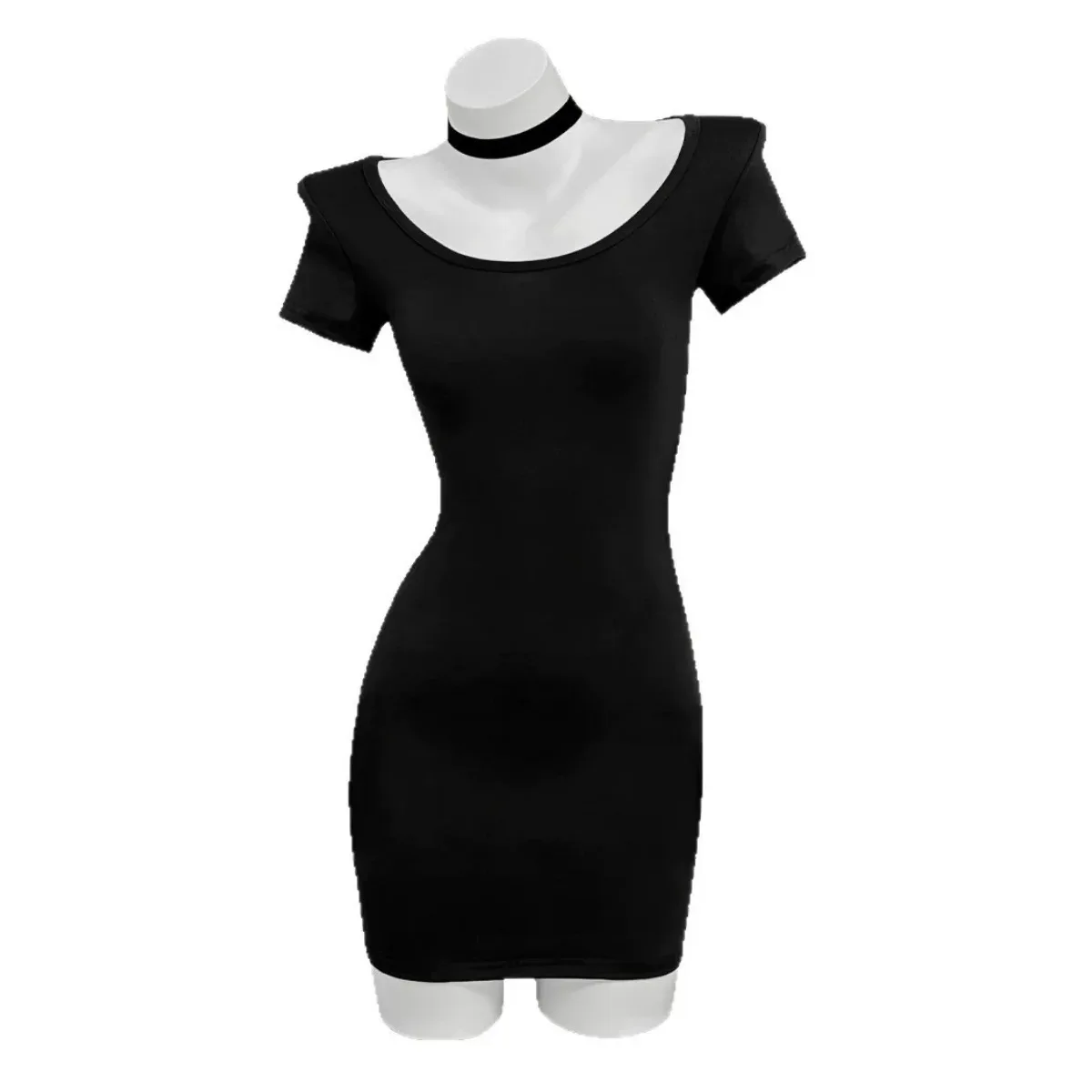 Disfraz de Anime Death Note MisaMisa, vestido ajustado, peluca negra de manga corta, traje de Carnaval de ocio Sexy para mujer adulta