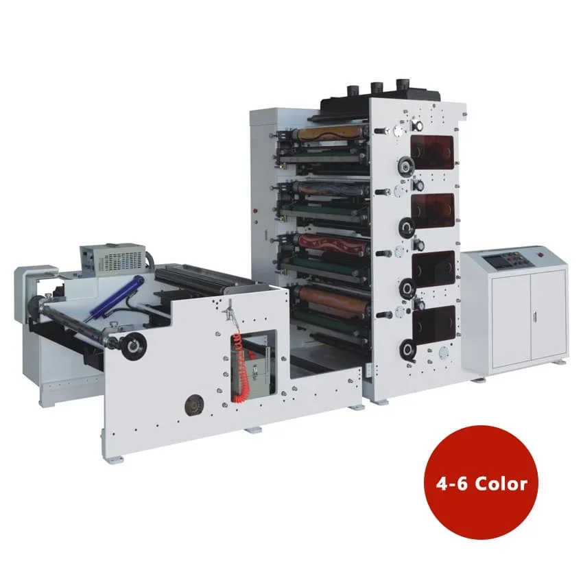 YG Customized Full Automatic High Speed 2 4 6 Color Paper Cup Flexo Printing Machine Paper Flexographic Printers