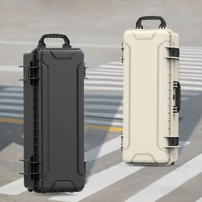 Handheld Instrument Equipment Storage Box Large Capacity Fishing Rod Protection Boxes with Wheels Portable Tool Organizer Case
