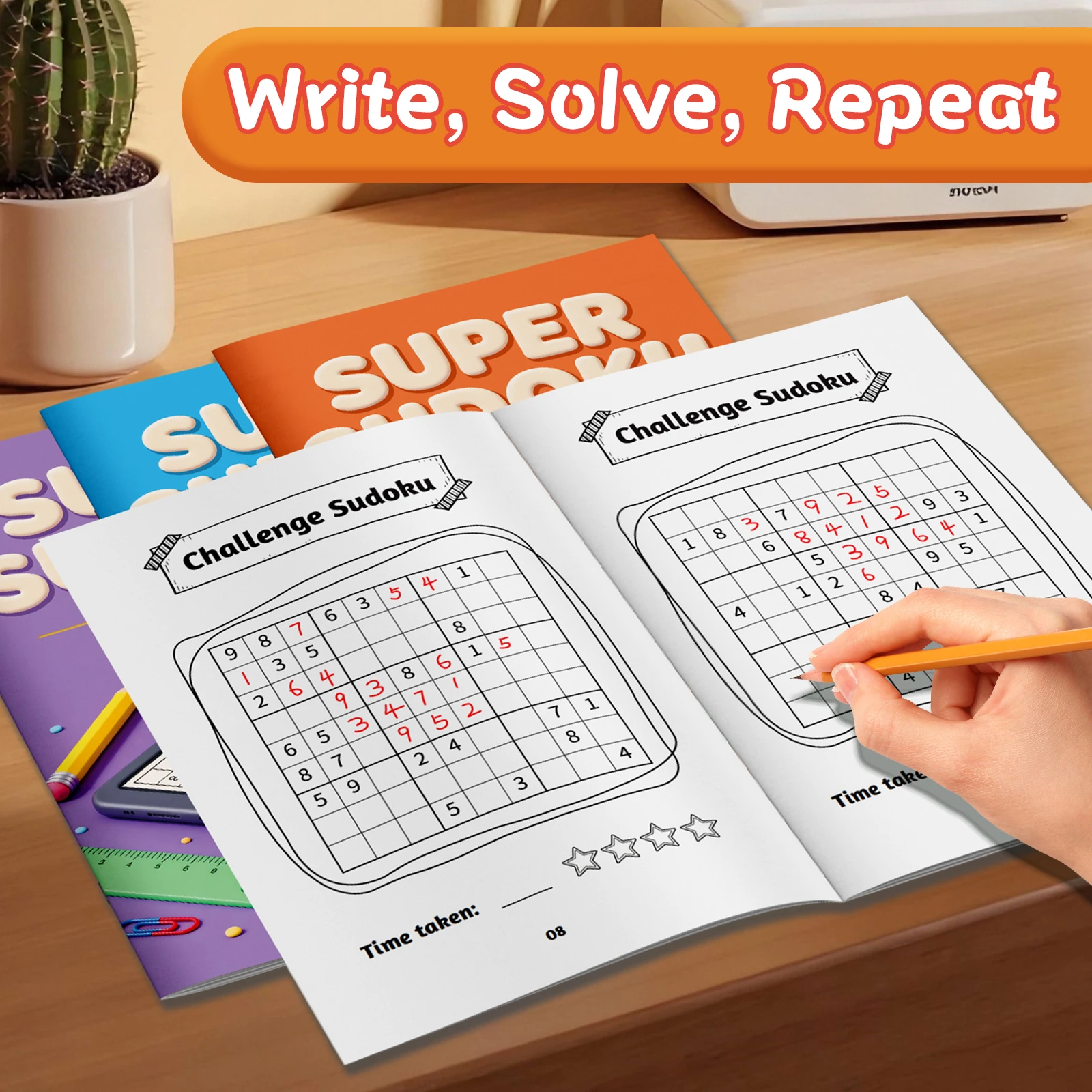 Kids Early Education Sudoku Puzzle Book, Brain Teaser Logic Game Workbook, Number Reasoning Training Book for Toddlers view 5
