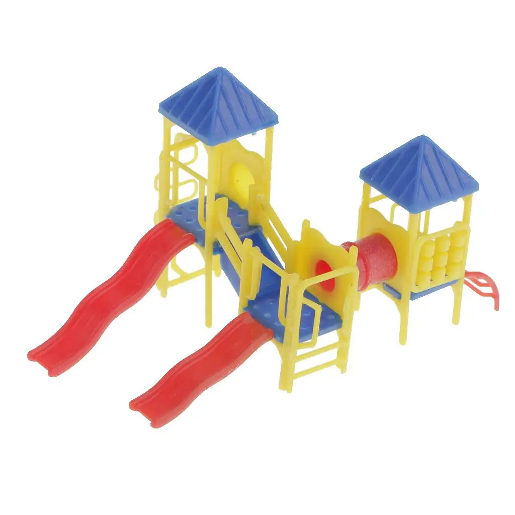 Children Facility Model Figure Random Color Building Scenery ABS Plastic for Model Train Layout