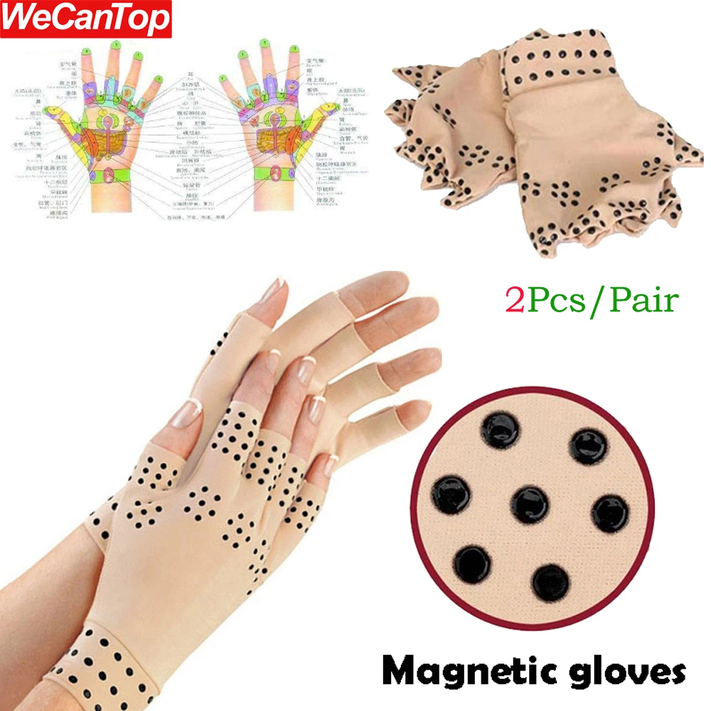 1Pair Non-slip Half Finger Cycling Gloves High Elastic Arthritis Pressures Health Gloves Anti-edema Rehabilitation Sports Gloves