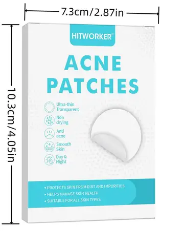 40/400 Pieces Hydrocolloid Acne Patches per Box Alcohol-Free Gentle Non-Irritating Blemish Covering Sticker for Pimples