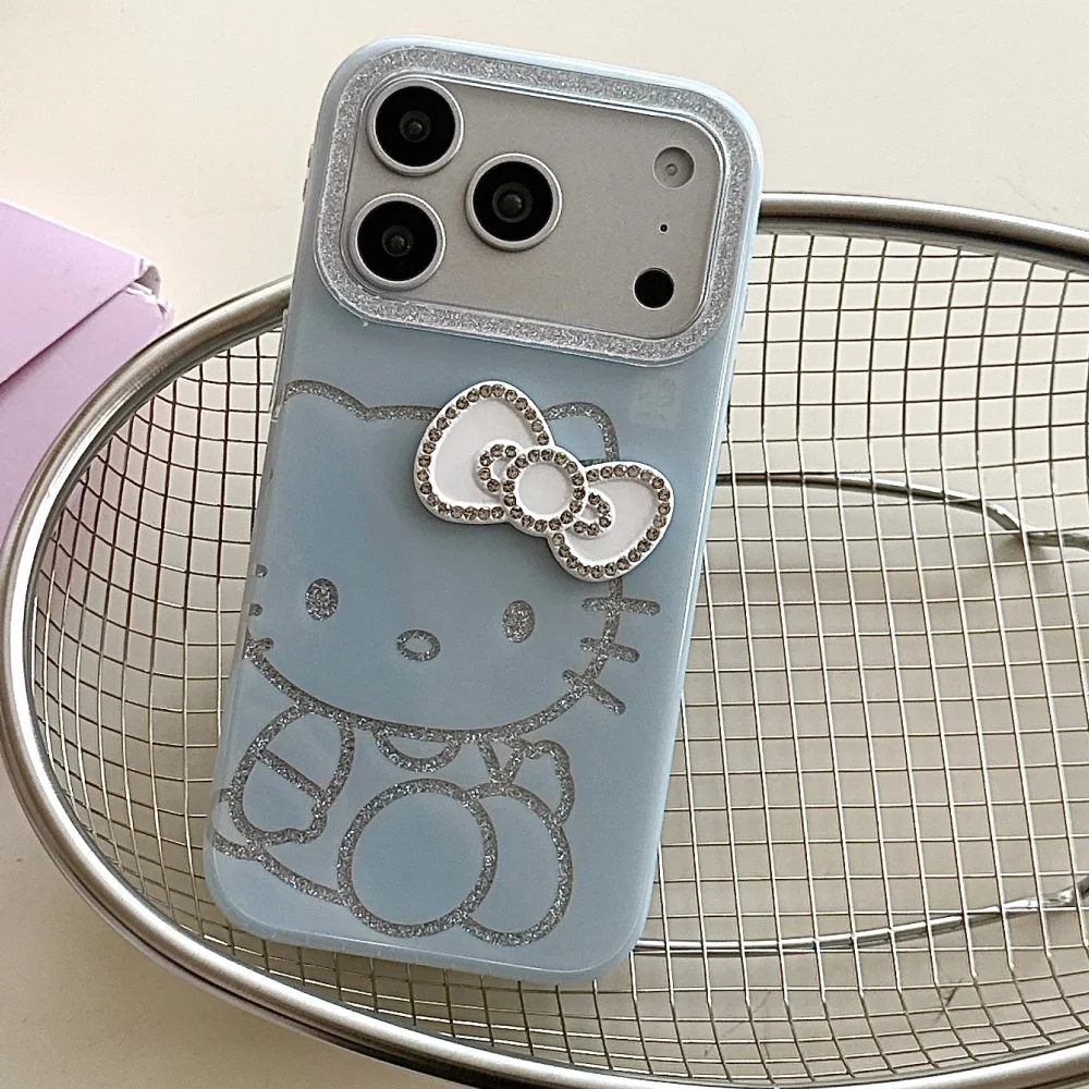 فلاش عدسة الأزرق خلفية فلاش مسحوق KT جراب هاتف آيفون 17 16 15 14 برو ماكس 13 الوفير حماية الصلب الغطاء الخلفي قبعات #4