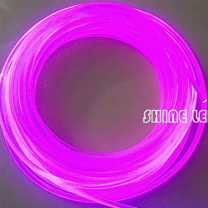 1Meter Diameter 10mm to 14mm Side Glow PMMA Fiber Optic Cable for swimming pool lights outline decoration