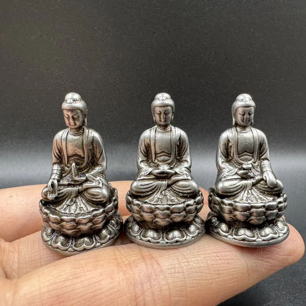 Tibetan Tiantian three Treasures Buddha Buddha Sakyamuni Amitabha Medicine Buddha pocket decoration