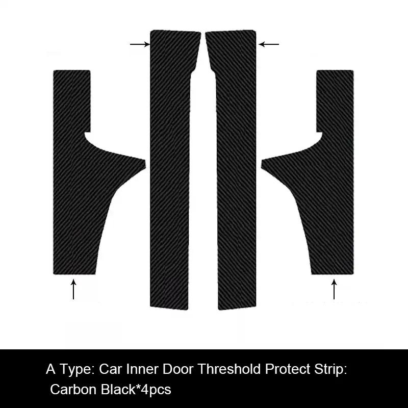 

Car B-Pillar Anti-Kicks Door Trunk Protect Sill Pad PU Leather Mat Scratch Sticker For DONGFENG AEOLUS A30 SHINE MAX 2022-2026