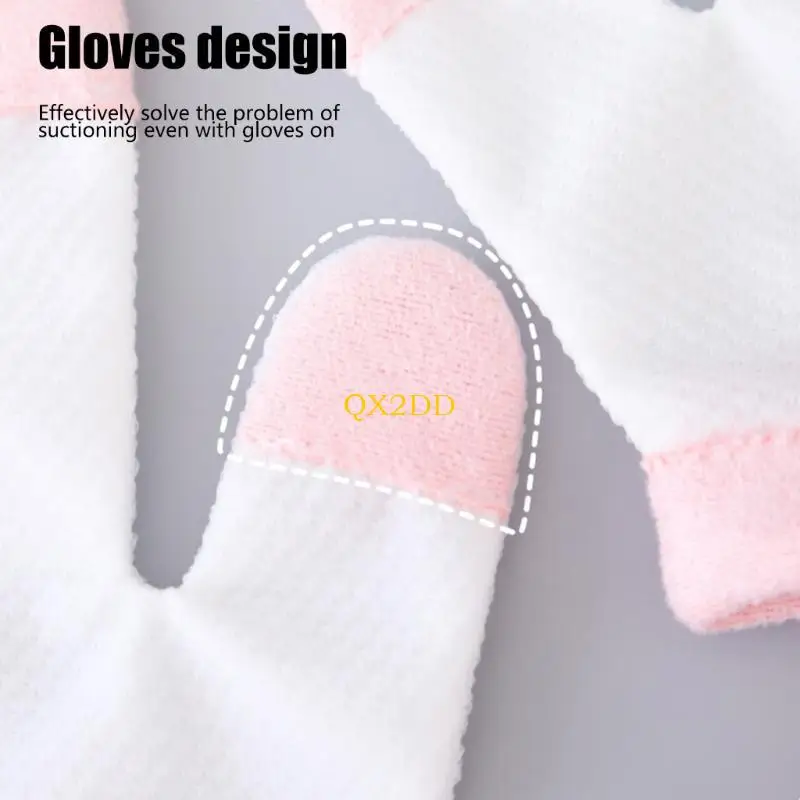 QX2D Multi Purpose Infant Hand Cover Guard Gloves Against Nails Chewing Damage 2Pcs