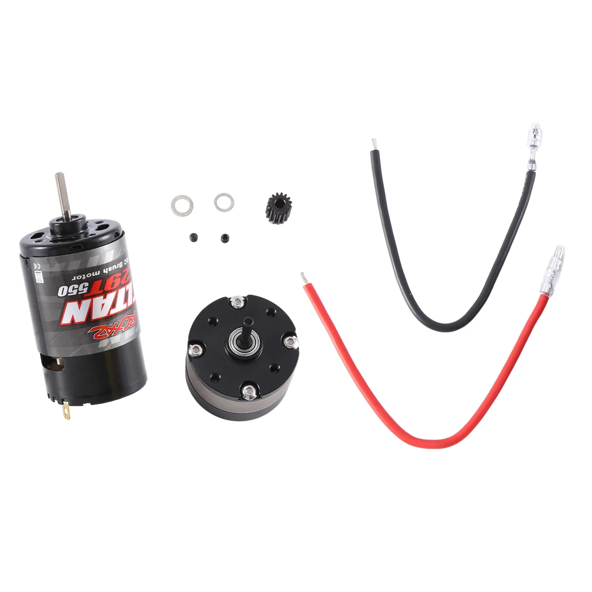 RCXAZ 550 Brushed Motor and 1:4.2 Ratio Reducer Planetary Gearbox for 1/10 RC Crawler Car Axial SCX10 TRAXXAS TRX4,29T