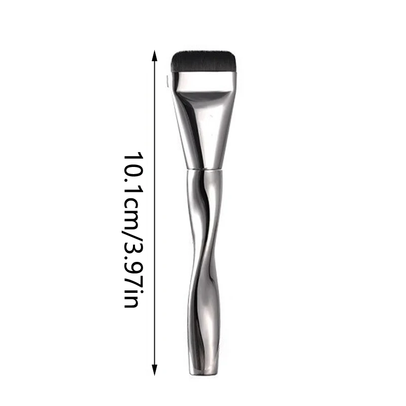 Pincéis de maquiagem para creme de base, pincel de base de uma palavra, leve e fino, pincel de contorno facial, pincel de contorno plano