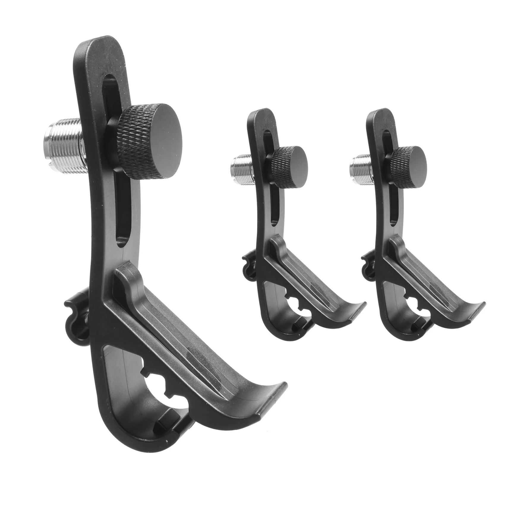 3 Stuks Verstelbare Clip Drum Clip Schokbestendig Mount Microfoon Klem Drum Mount Microfoon Houder Accessoires