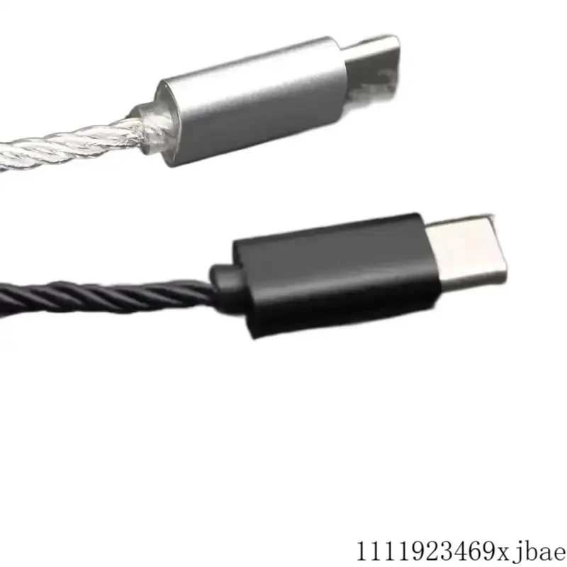 Type C to MMCX Audio Upgrade Cable DIY HiFi Earphone Replacement Wire