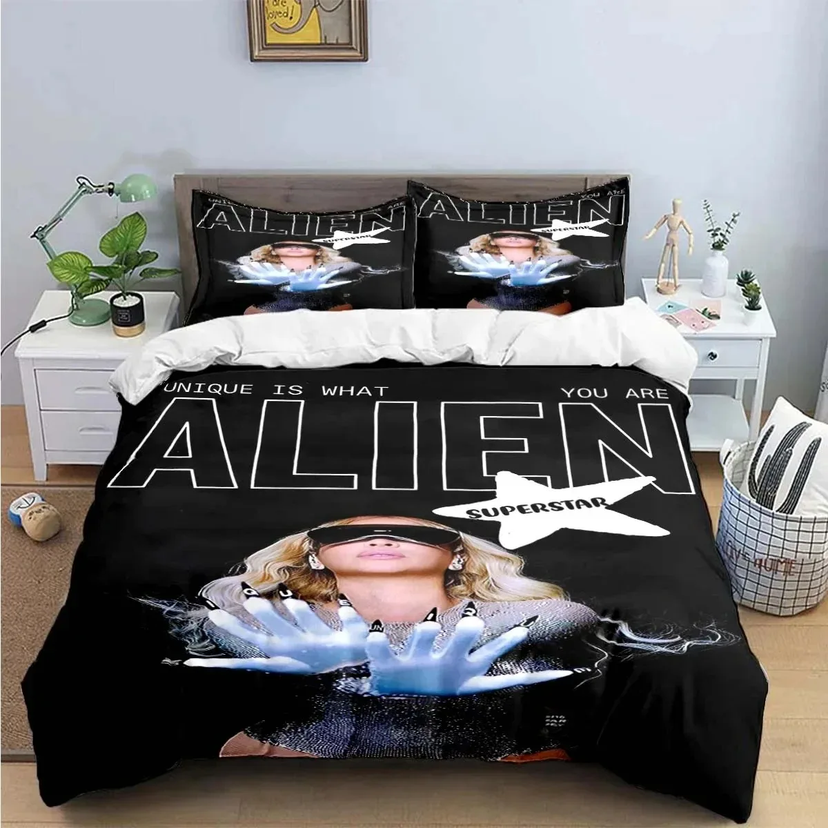 Pop Female Singer B-Beyonce Bedding Set Bedroom Soft Modern Bedspreads Comefortable Kids Duvet Cover Quilt Cover And Pillowcase