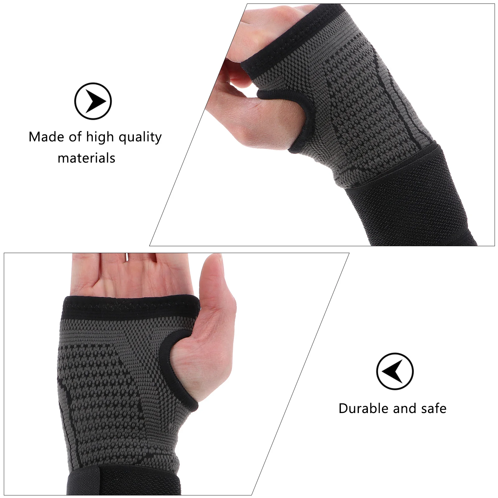 

Lifting Wrist Wraps Supports Hand Compression Sleeve Brace Straps for Weight Gym