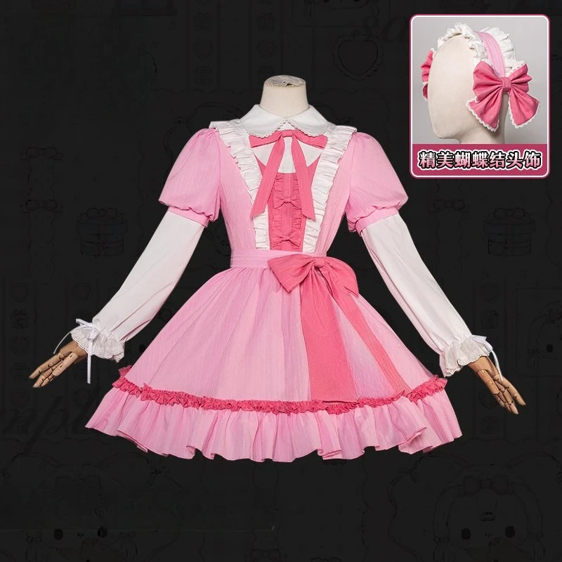 Cos Stocking Dating Pink Dating Outfit Full Set of Two-dimensional Cosplay
