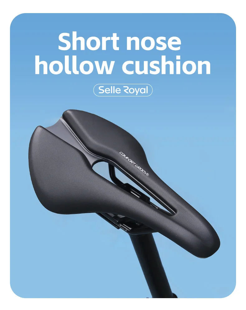 SELLE ROYAL Aeros O Hohlraum-Atmungsaktiver Fahrradsattel Ultraleichter MTB Rennrad-Sitz Weicher PU-Leder Wasserdichter Fahrradsitz – Detail 1