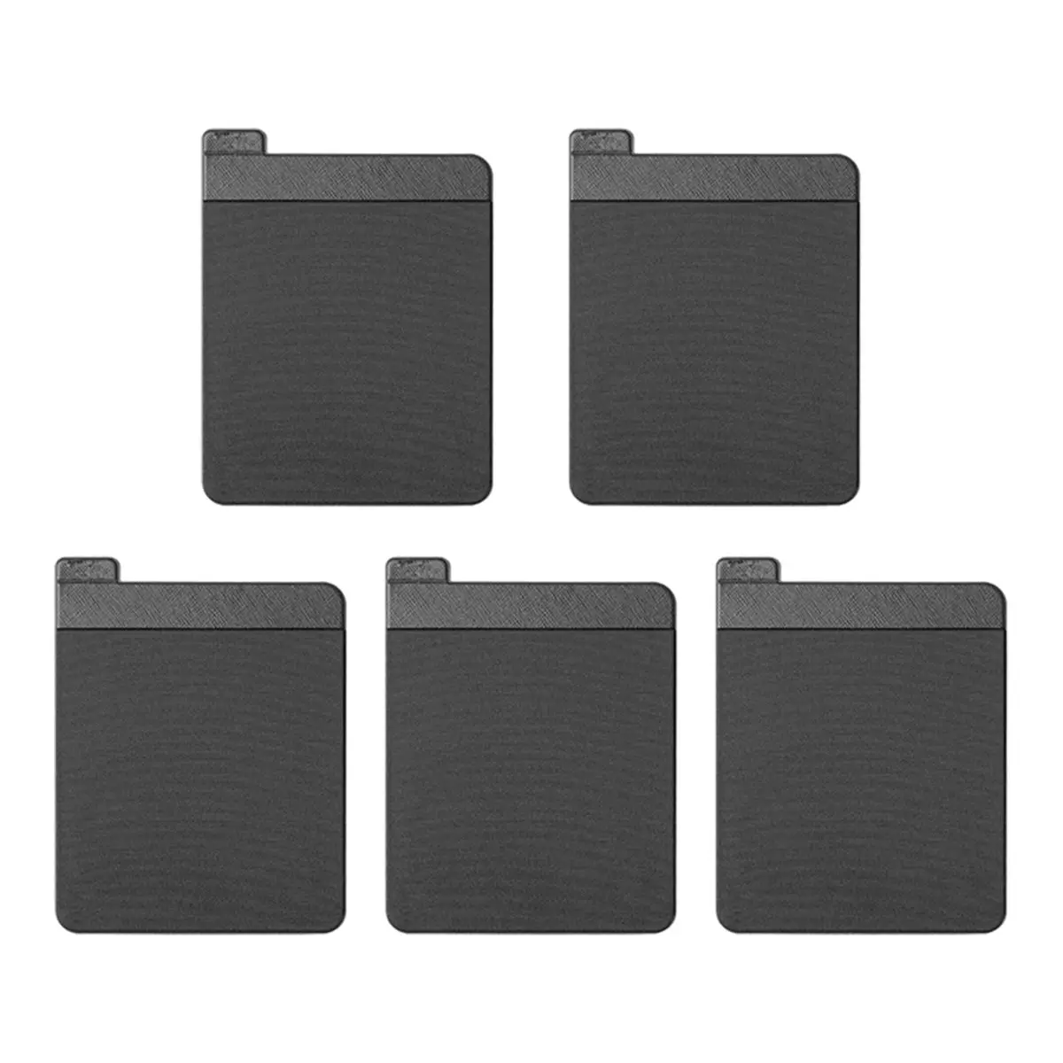 5 PCS Adhesive Laptop Back Storage Bag - Large Stretch Fabric Organizer for Mouse, Tablet, Digital Hard Drive, and Pen