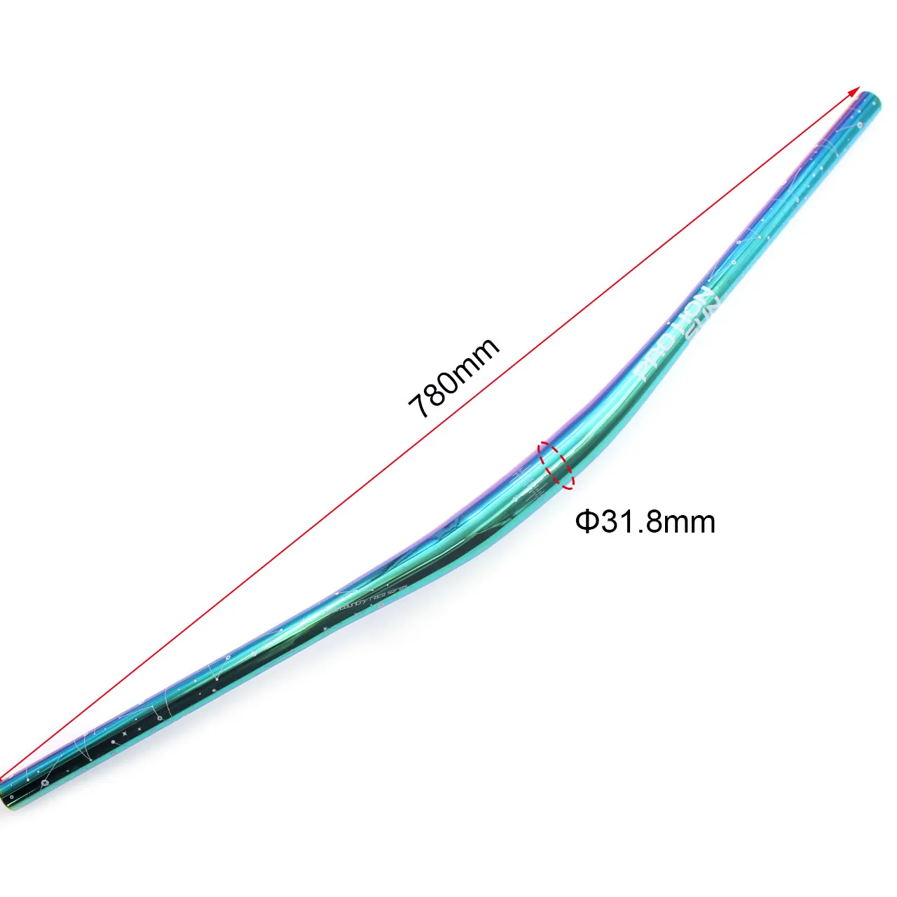 MTB Bike Handlebar Rainbow Set Flat Rise Handlebar 720/780mm Stem 60/80mm Seatpost 27.2/31.6mm Mountain Road Bike Cycling Parts