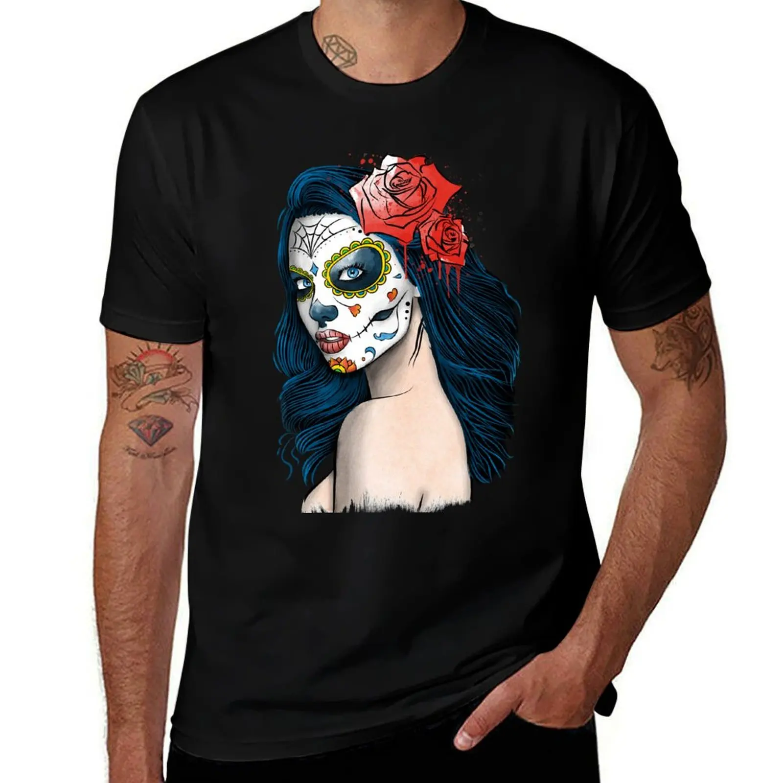 

La Calavera Catrina T-Shirt man t shirt luxury t shirts for man slim fit man graphic t shirt T-Shirt